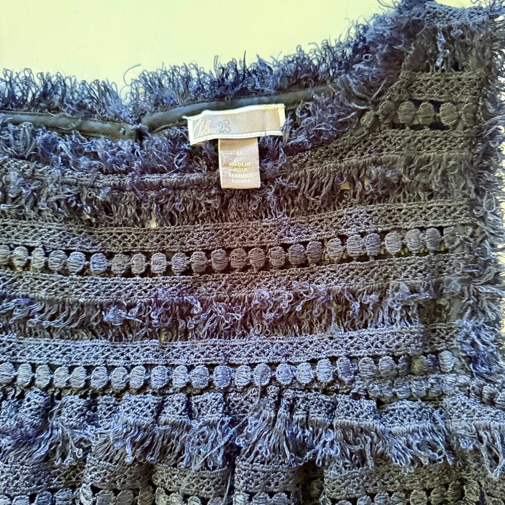 Navy Crochet Top by Chelsea 28